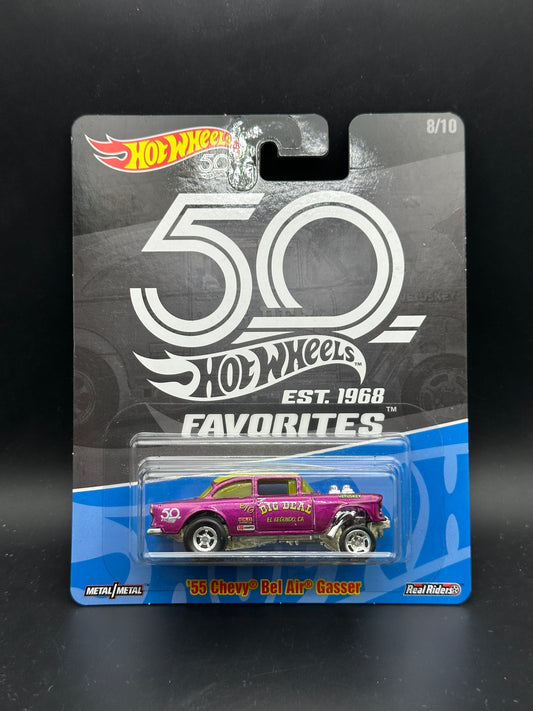 HOT WHEELS - 55 CHEVY BEL AIR GASSER (2018) - HW 50th ANNIVERSARY FAVORITES 8/10