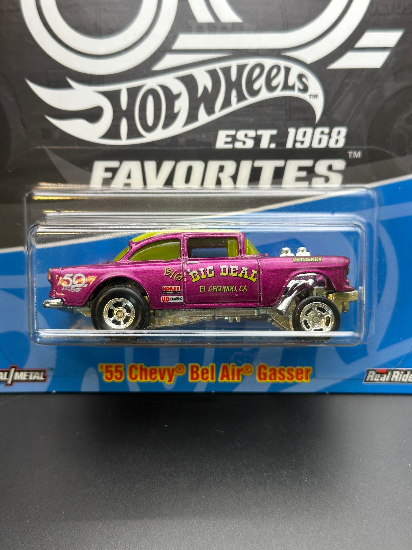 HOT WHEELS - 55 CHEVY BEL AIR GASSER (2018) - HW 50th ANNIVERSARY FAVORITES 8/10