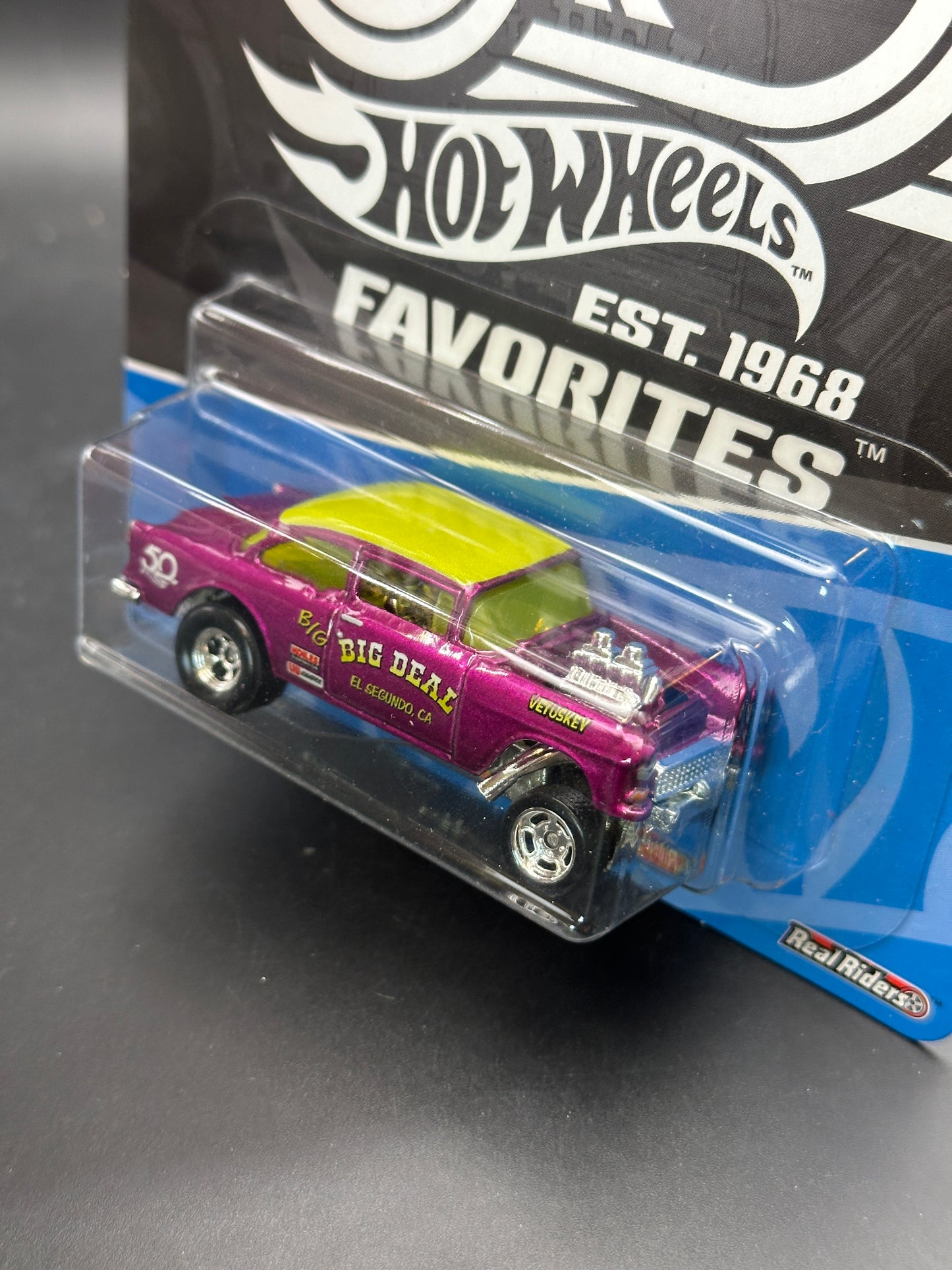 HOT WHEELS - 55 CHEVY BEL AIR GASSER (2018) - HW 50th ANNIVERSARY FAVORITES 8/10