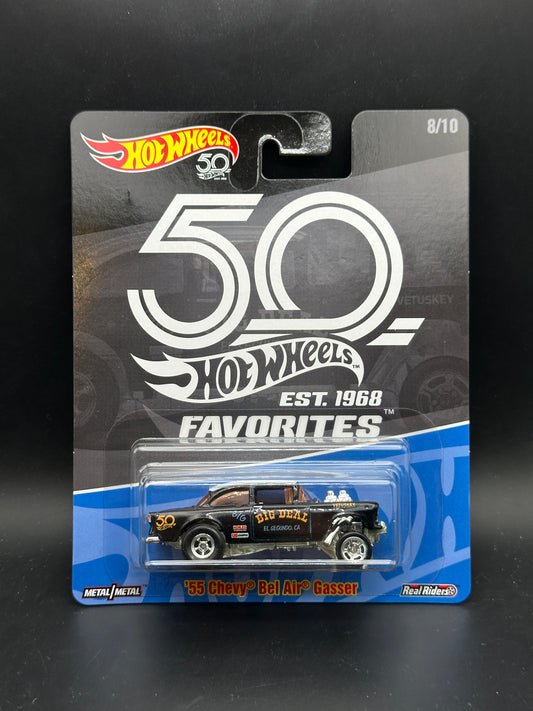 HOT WHEELS - 55 CHEVY BEL AIR GASSER (2018) - HW 50th ANNIVERSARY FAVORITES 8/10 - CHASE