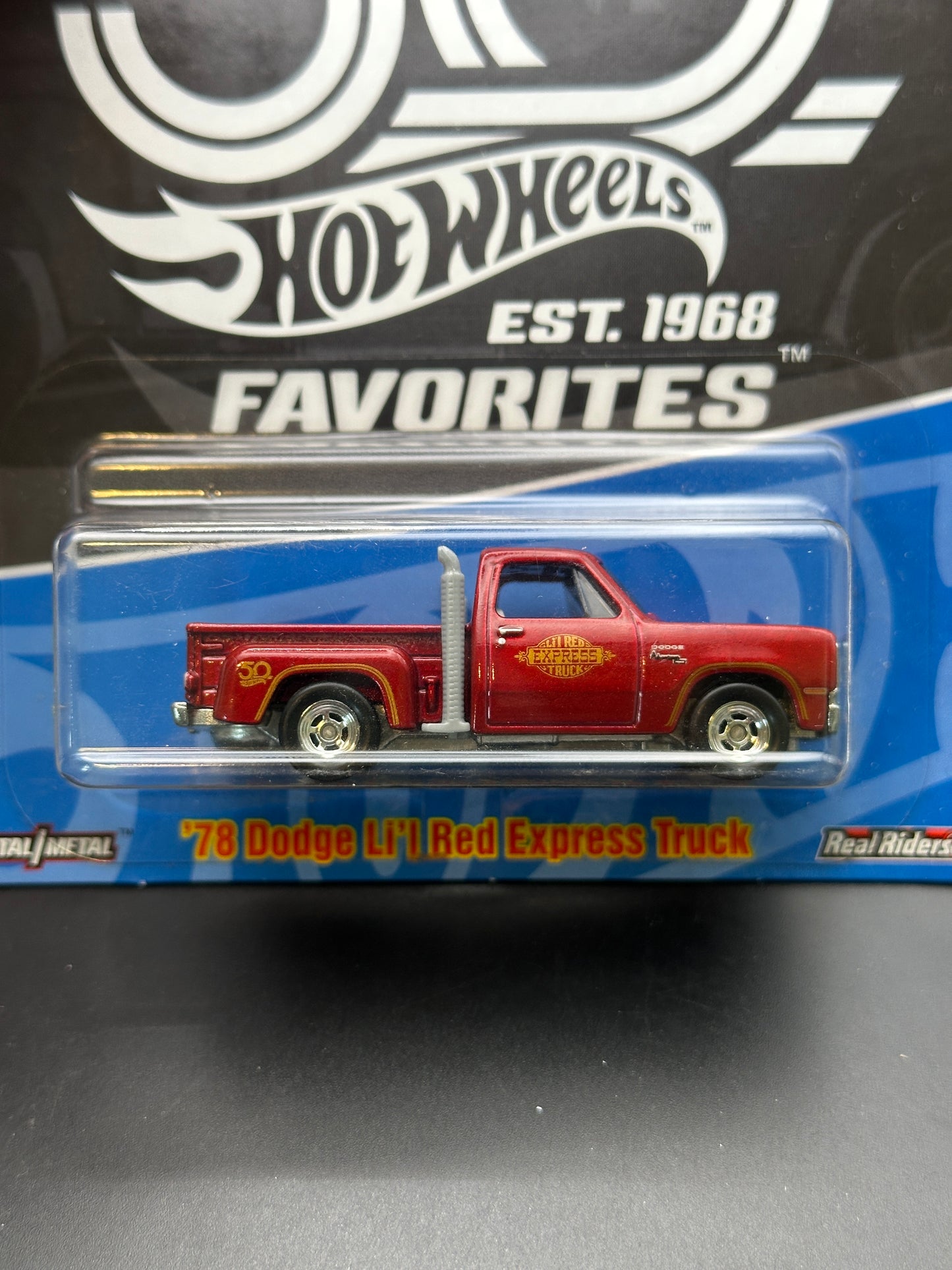 HOT WHEELS - 78 DODGE LIL RED EXPRESS TRUCK (2018) - HW 50th ANNIVERSARY FAVORITES 7/10
