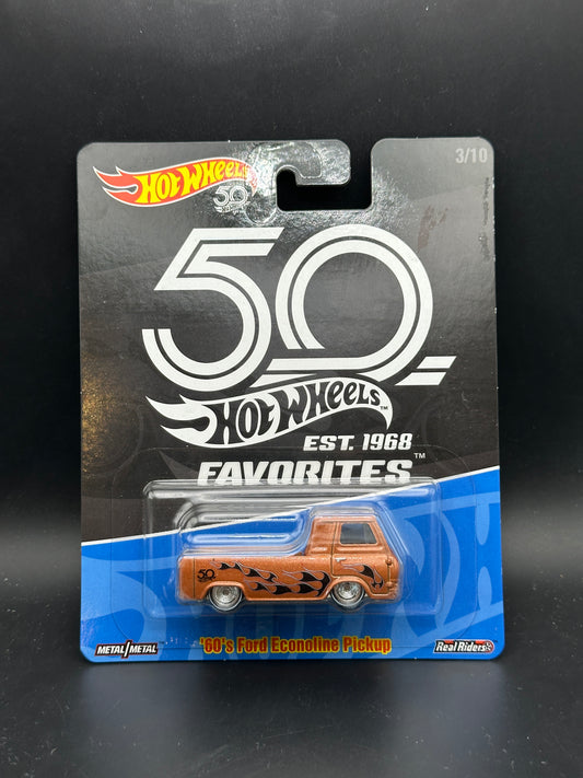 HOT WHEELS - 60s FORD ECONOLINE PICKUP (2018) - HW 50th ANNIVERSARY FAVORITES 3/10