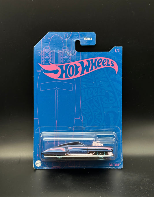 HOT WHEELS - EVIL TWIN (2022) - BLUE AND PINK SERIES 3/5
