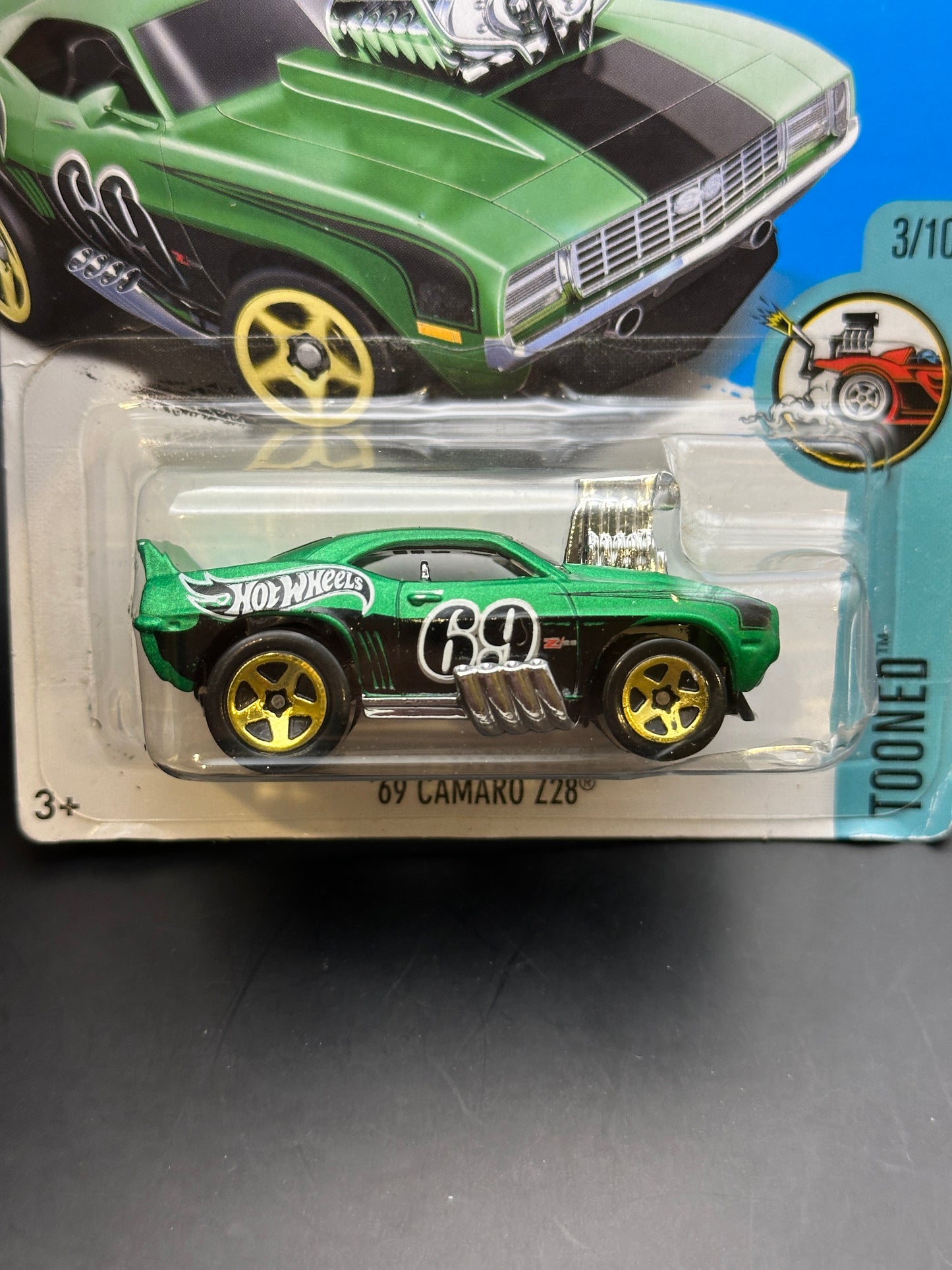 HOT WHEELS -69 CAMARO Z28 (2017) - HW TOONED 3/10