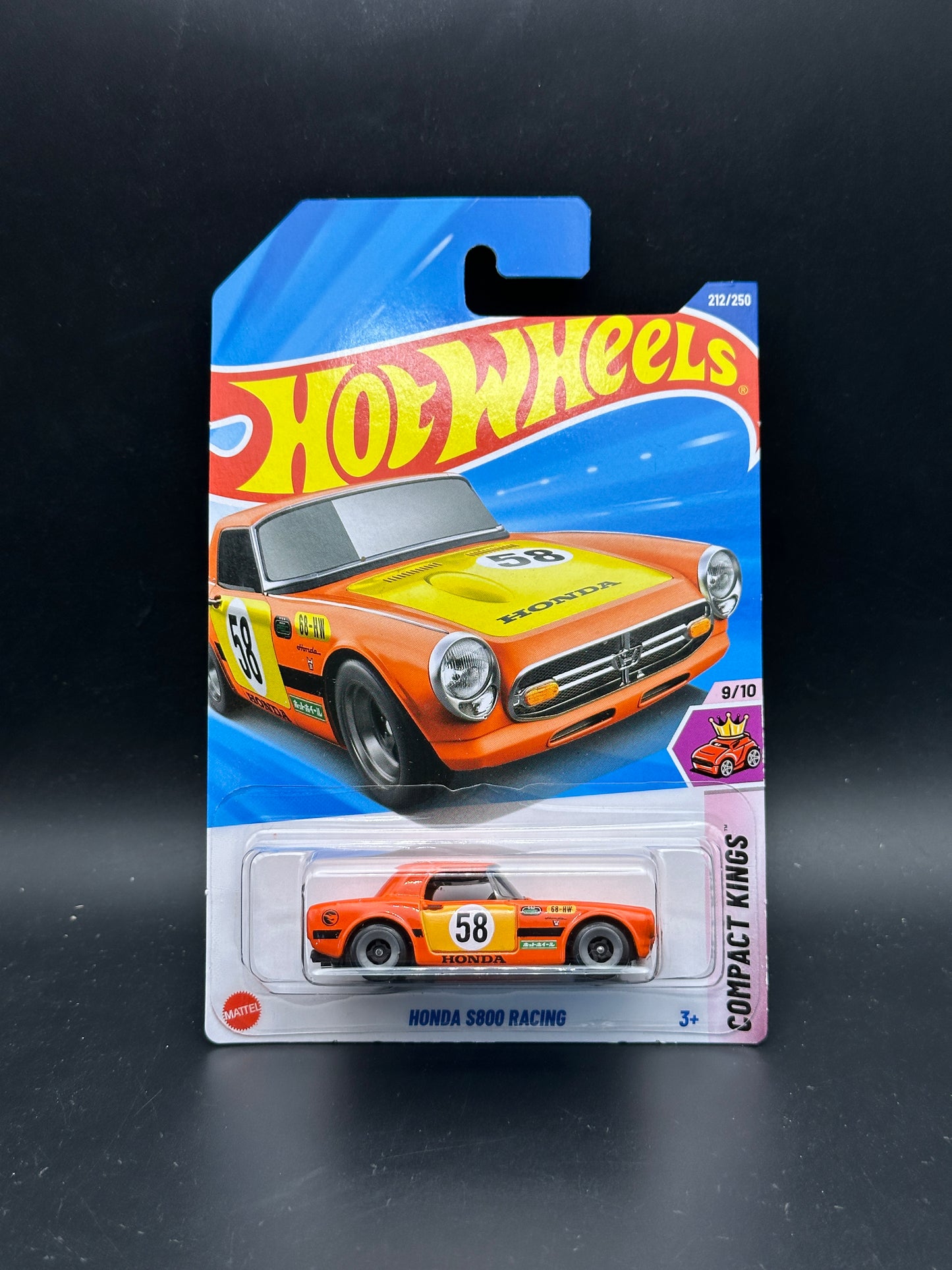HOT WHEELS - HONDA S800 RACING (2025) - TREASURE HUNT - HW COMPACT KINGS 9/10
