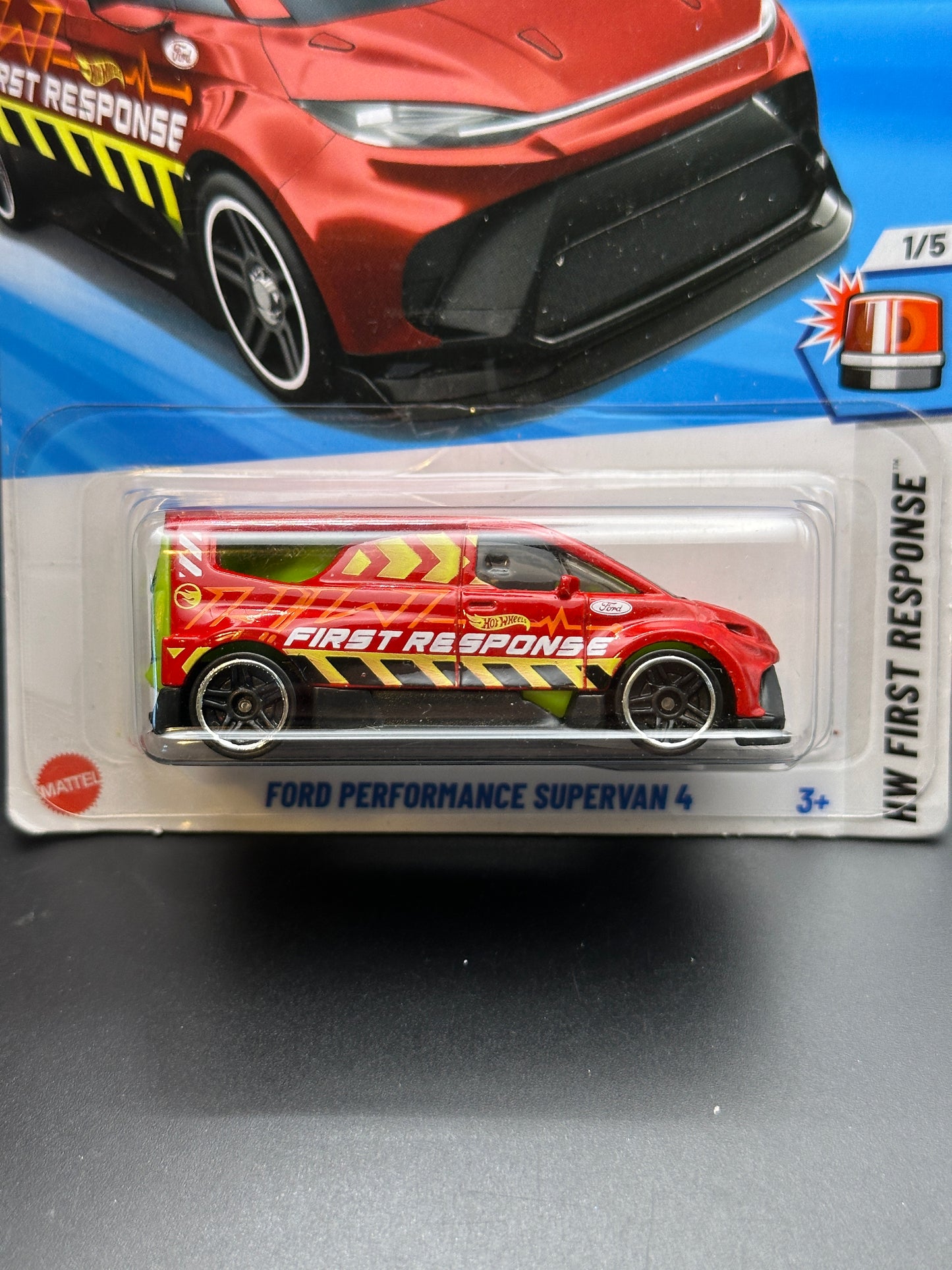 HOT WHEELS - FORD PERFORMANCE SUPERVAN 4 (2025) - TREASURE HUNT - HW FIRST RESPONSE 1/5