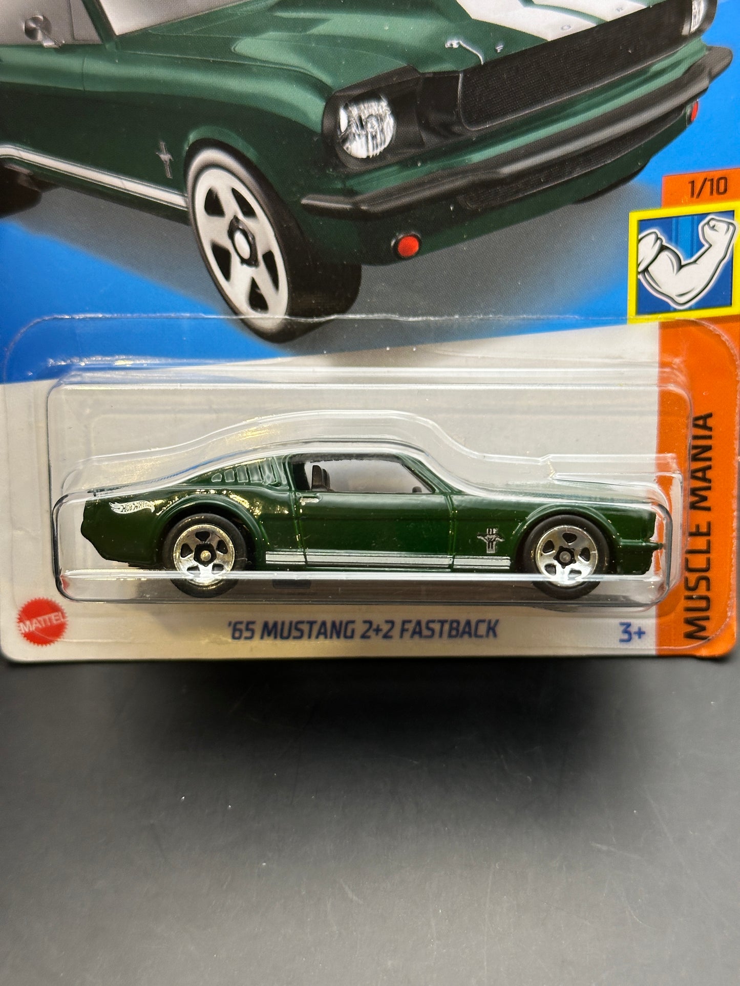 HOT WHEELS - 65 MUSTANG 2 + 2 FASTBACK (2022) - HW MUSCLE MANIA 1/10