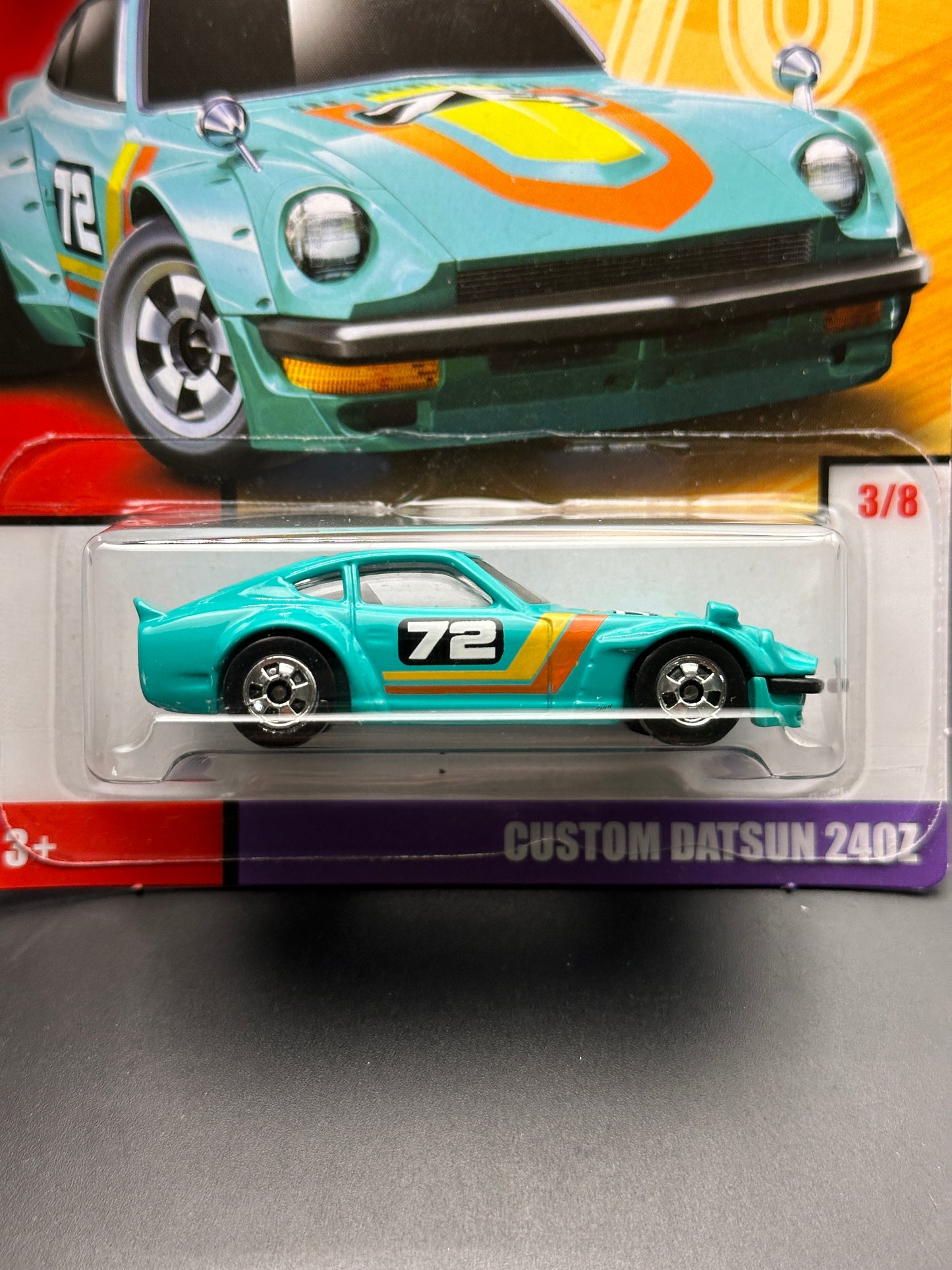HOT WHEELS - CUSTOM DATSUN 240Z (2019) - THEMED SERIES - THROWBACK SERIES 3/8