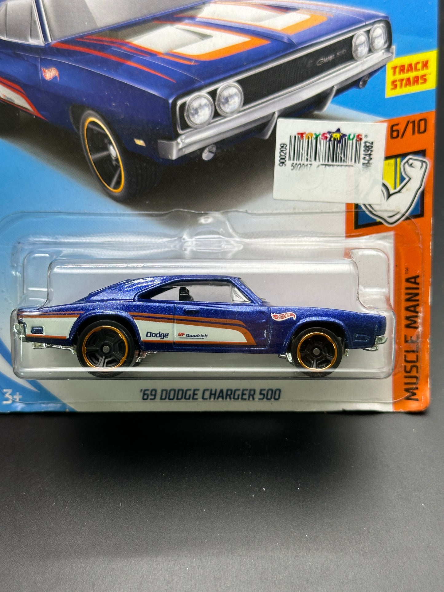 HOT WHEELS - 69 DODGE CHARGER 500 (2018) - HW MUSCLE MANIA 6/10