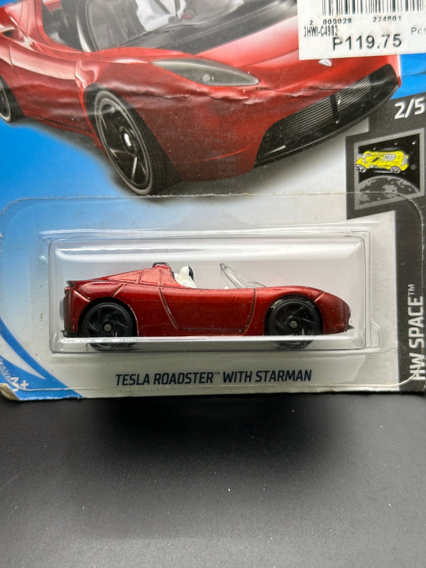 HOT WHEELS - TESLA ROADSTER WITH STARMAN (2019) - HW SPACE 2/5
