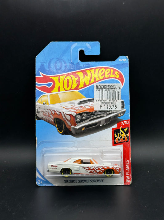 HOT WHEELS - 69 DODGE CORONET SUPERBEE (2018) - HW FLAMES 7/10