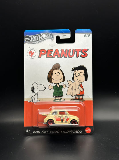 HOT WHEELS SILVER SERIES - 60s FIAT 500D MODIFICADO (2025) - PEANUTS 75 YEARS SERIES 5/5