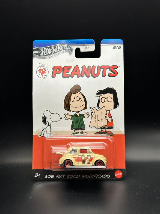 HOT WHEELS SILVER SERIES - 60s FIAT 500D MODIFICADO (2025) - PEANUTS 75 YEARS SERIES 5/5