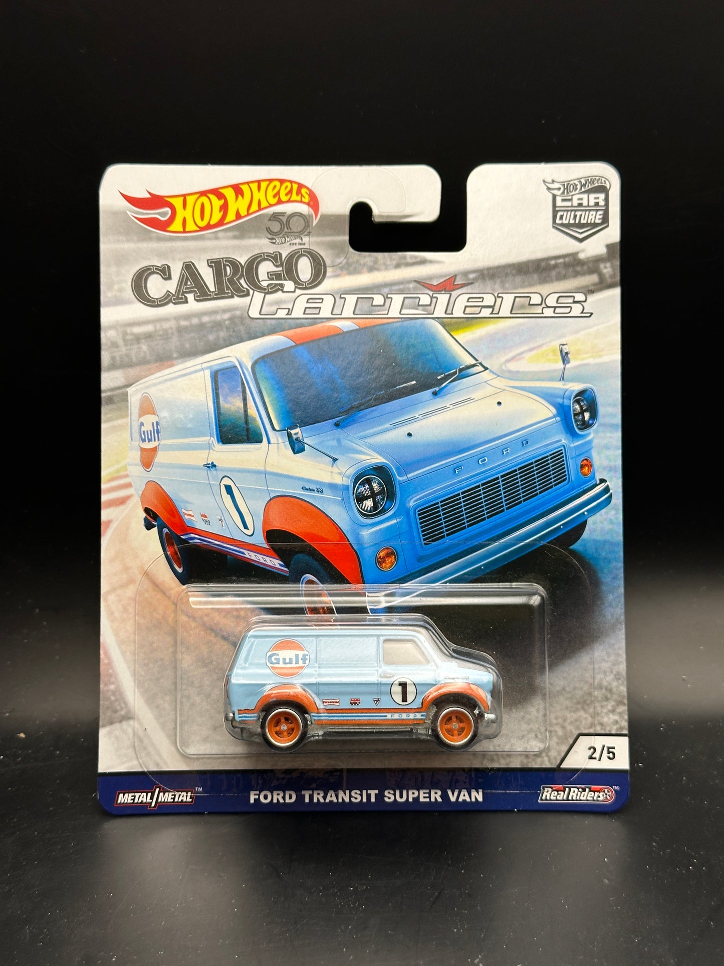 HOT WHEELS - FORD TRANSIT SUPER VAN (2018) - CAR CULTURE - CARGO CARRIERS 2/5