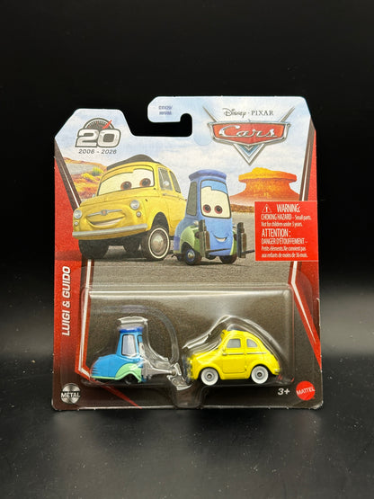 DISNEY PIXAR CARS 20th ANNIVERSARY - LUIGI AND GUIDO - DIECAST
