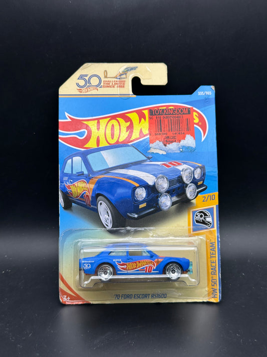 HOT WHEELS - 70 FORD ESCORT RS1600 (2018) - HW 50th RACE TEAM 2/10