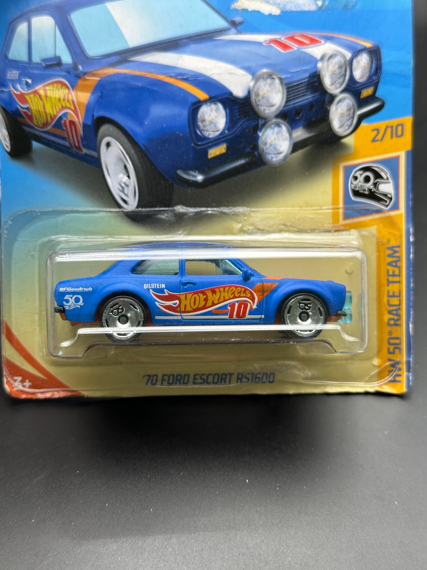 HOT WHEELS - 70 FORD ESCORT RS1600 (2018) - HW 50th RACE TEAM 2/10