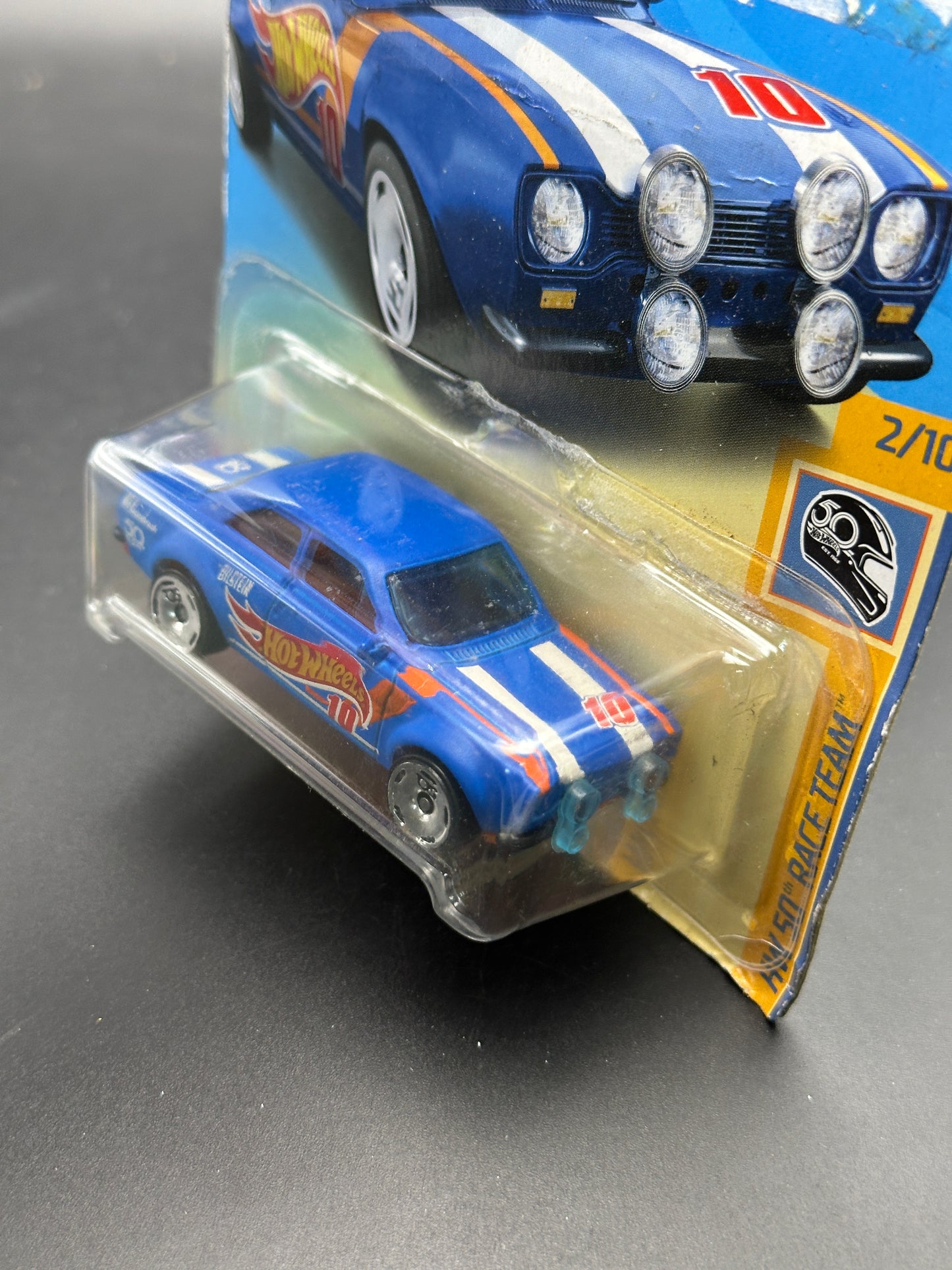 HOT WHEELS - 70 FORD ESCORT RS1600 (2018) - HW 50th RACE TEAM 2/10