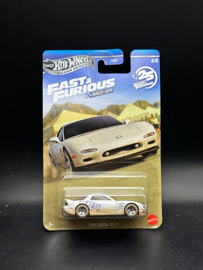 HOT WHEELS - 1995 MAZDA RX7 (2026) - SILVER SERIES - FAST AND FURIOUS RACE OFF SERIES 2/5