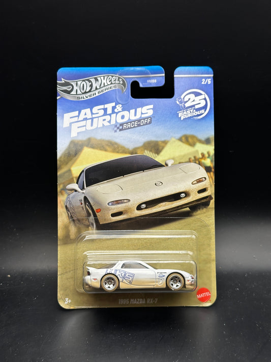 HOT WHEELS - 1995 MAZDA RX7 (2026) - SILVER SERIES - FAST AND FURIOUS RACE OFF SERIES 2/5