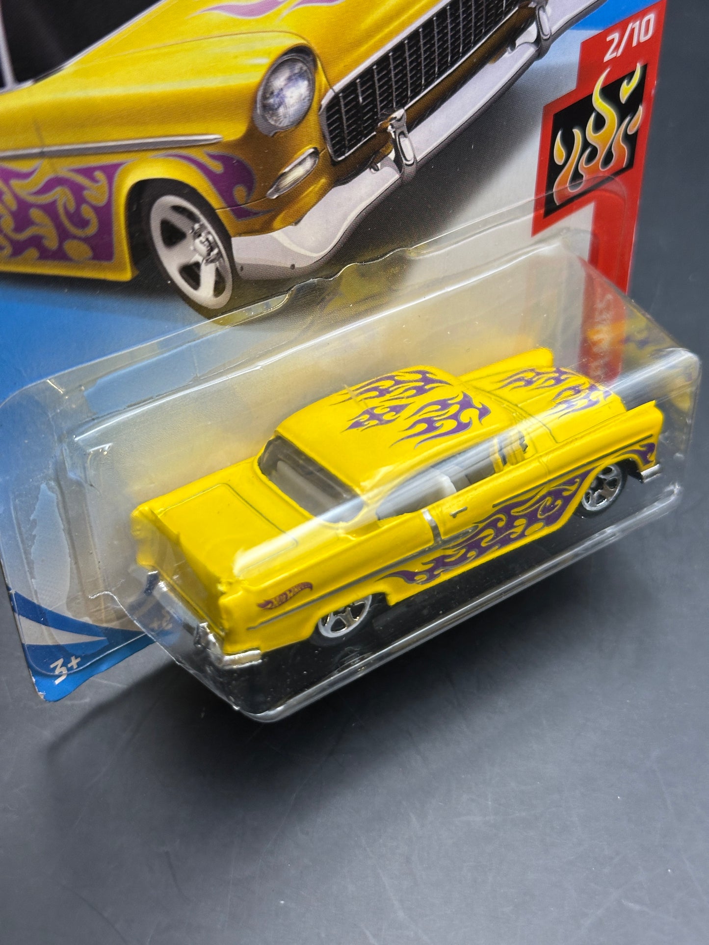 HOT WHEELS - 55 CHEVY (2018) - HW FLAMES 2/10