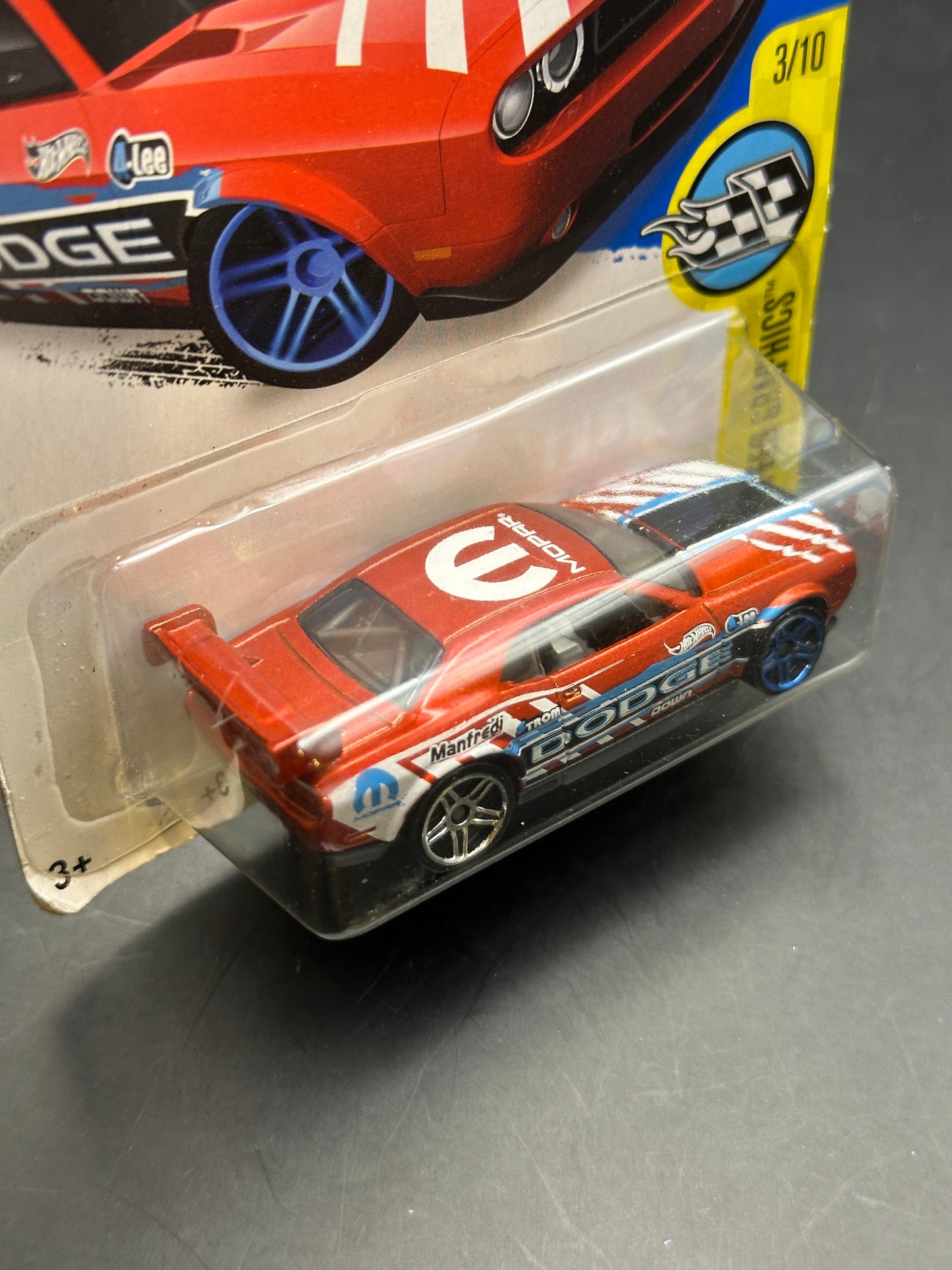 HOT WHEELS - DODGE CHALLENGER DRIFT CAR (2016) - HW SPEED GRAPHICS 3/10