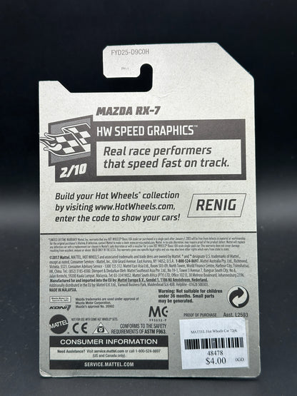 HOT WHEELS - MAZDA RX7 (2019) - HW SPEED GRAPHICS 2/10