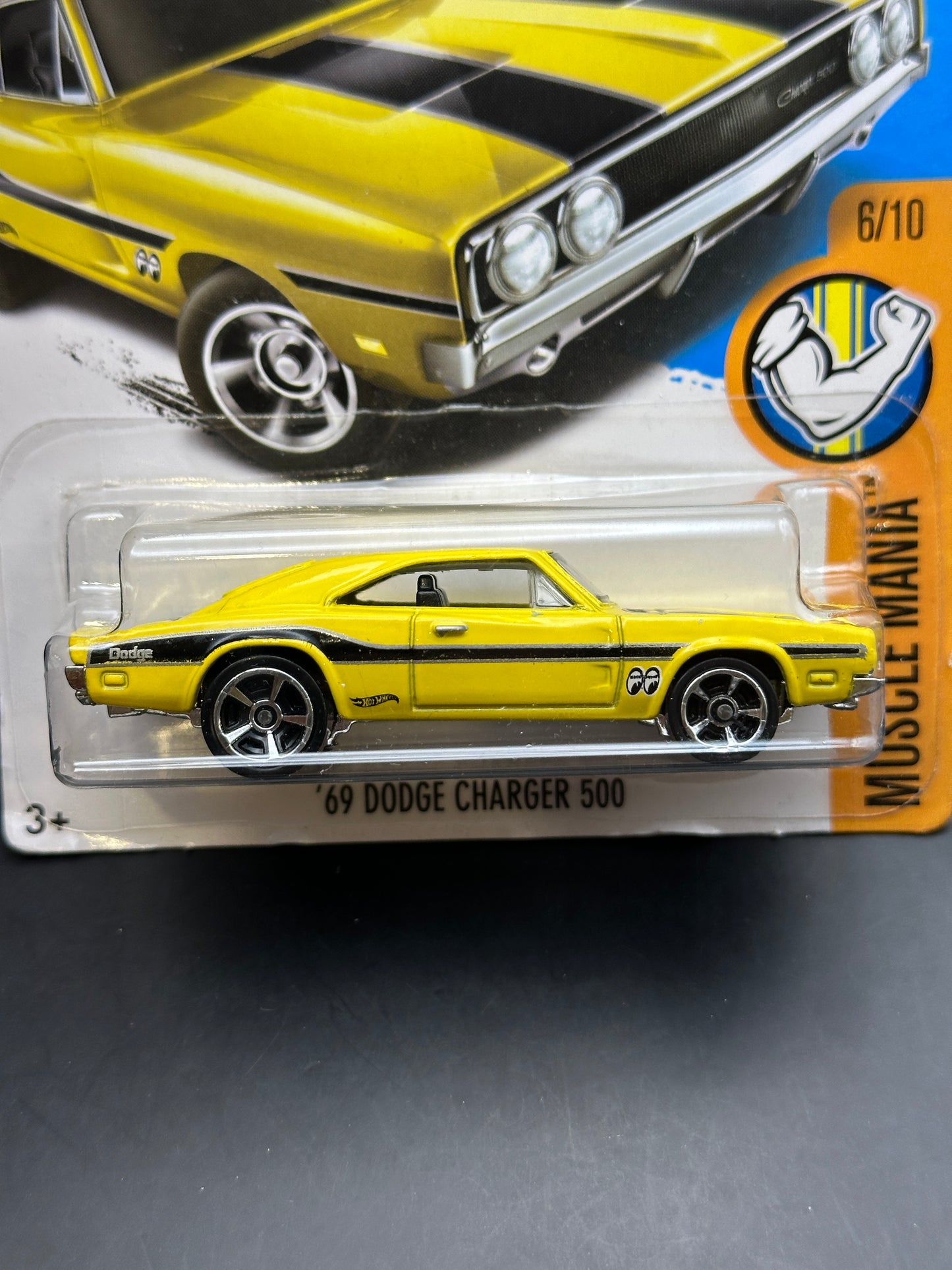 HOT WHEELS - 69 DODGE CHARGER 500 (2017) - HW MUSCLE MANIA 8/10