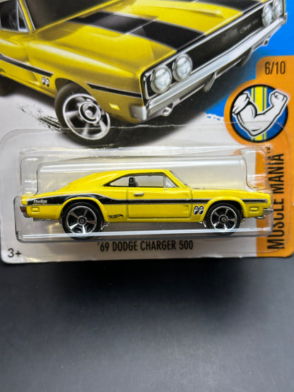 HOT WHEELS - 69 DODGE CHARGER 500 (2017) - HW MUSCLE MANIA 8/10