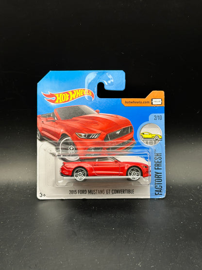 HOT WHEELS - 2015 FORD MUSTANG GT CONVERTIBLE (2017) - HW FACTORY FRESH 2/10