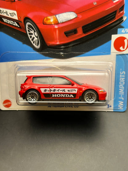 HOT WHEELS - 92 HONDA CIVIC EG (2024) - HW J IMPORTS 4/10