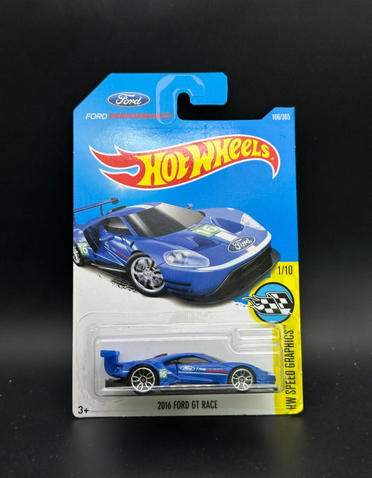 HOT WHEELS - 2016 FORD GT RACE (2017) - HW SPEED GRAPHICS 1/10