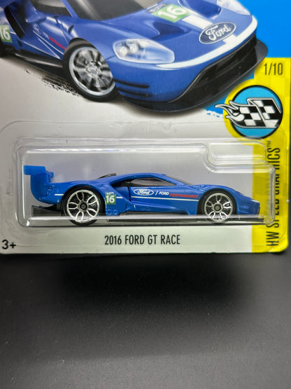 HOT WHEELS - 2016 FORD GT RACE (2017) - HW SPEED GRAPHICS 1/10