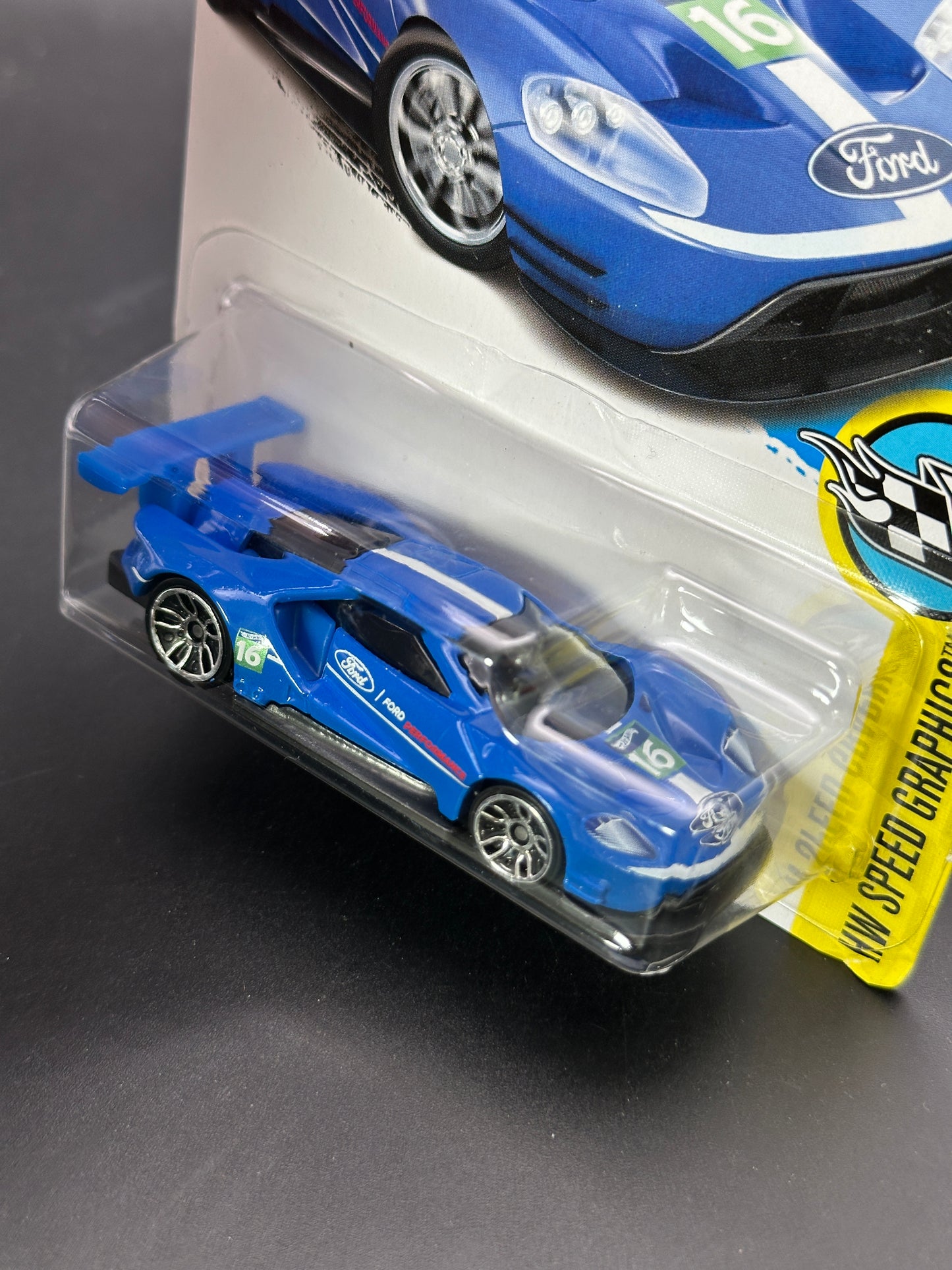 HOT WHEELS - 2016 FORD GT RACE (2017) - HW SPEED GRAPHICS 1/10