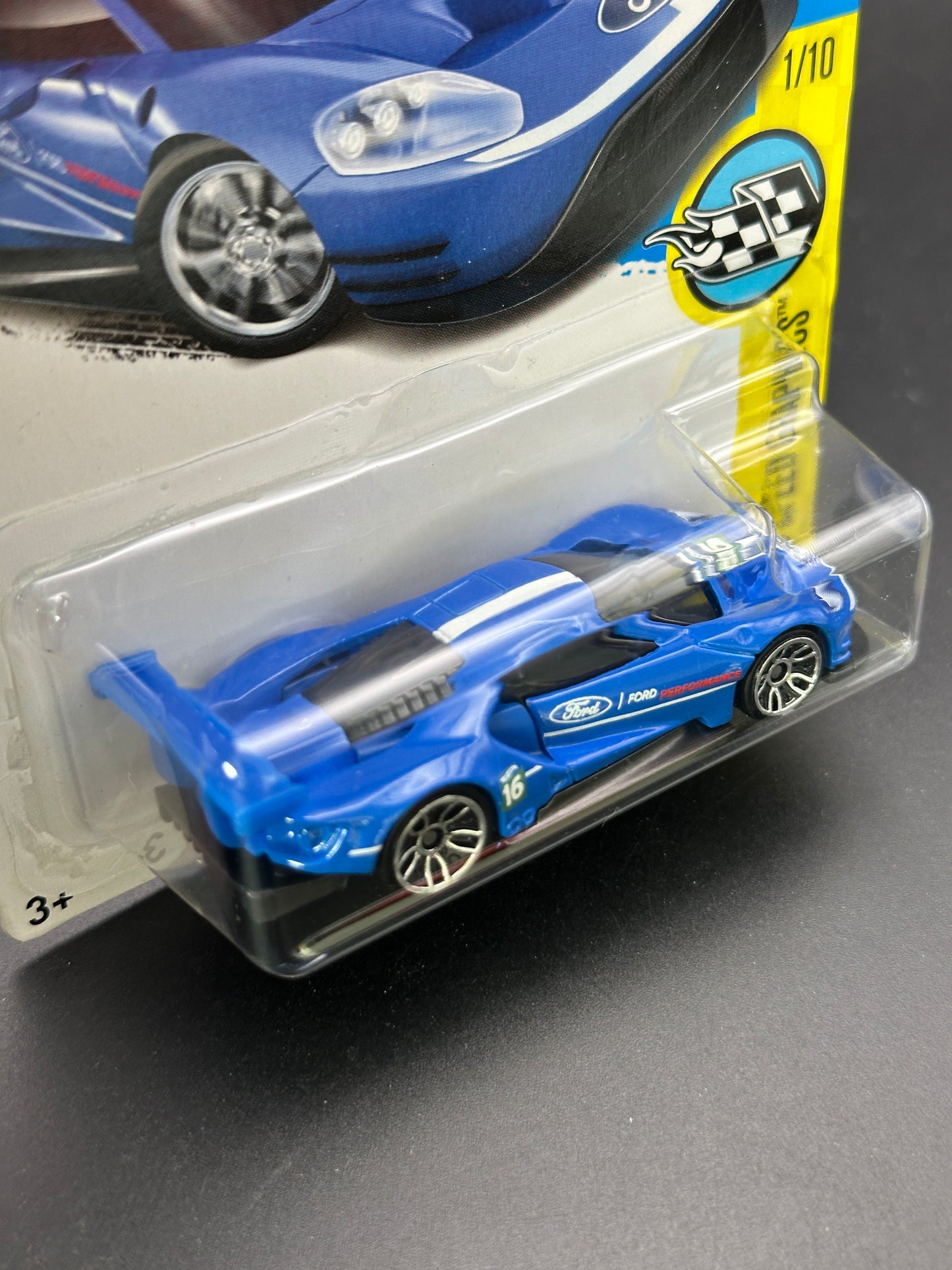 HOT WHEELS - 2016 FORD GT RACE (2017) - HW SPEED GRAPHICS 1/10