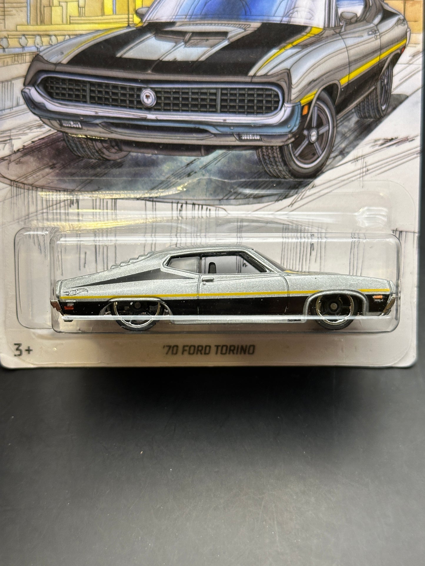 HOT WHEELS - 70 FORD TORINO (2018) - DETROIT MUSCLE SERIES 6/6