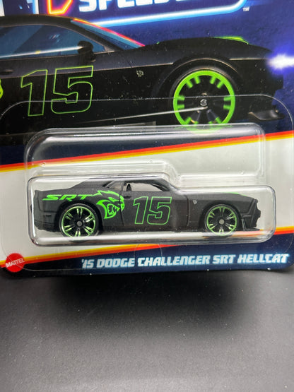 HOT WHEELS - 15 DODGE CHALLENGER SRT HELLCAT (2024) - NEON SPEEDERS SERIES 6/8