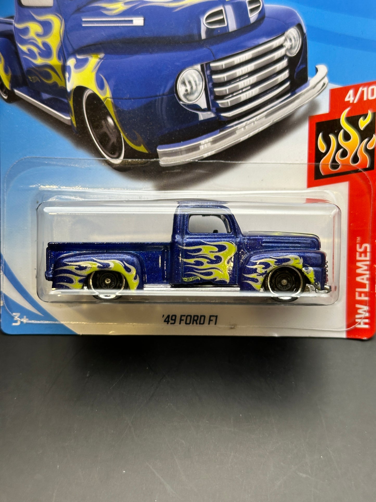 HOT WHEELS - 49 FORD F1 (2018) - HW FLAMES 4/10