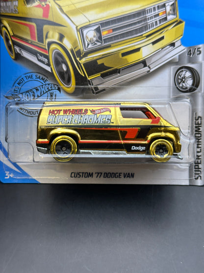 HOT WHEELS - CUSTOM 77 DODGE VAN (2019) - HW SUPER CHROMES 4/5