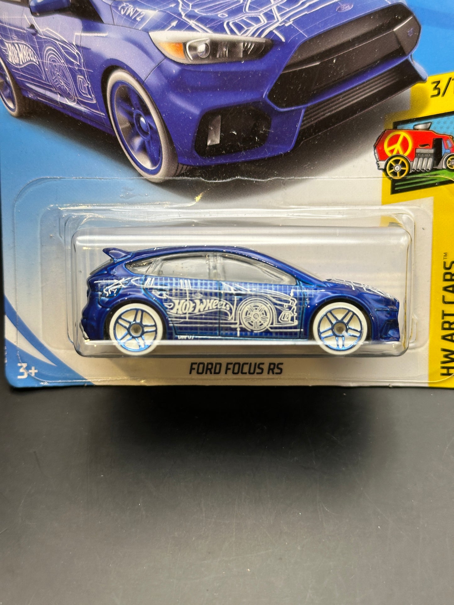 HOT WHEELS - FORD FOCUS RS (2018) - HW ART CARS 3/10