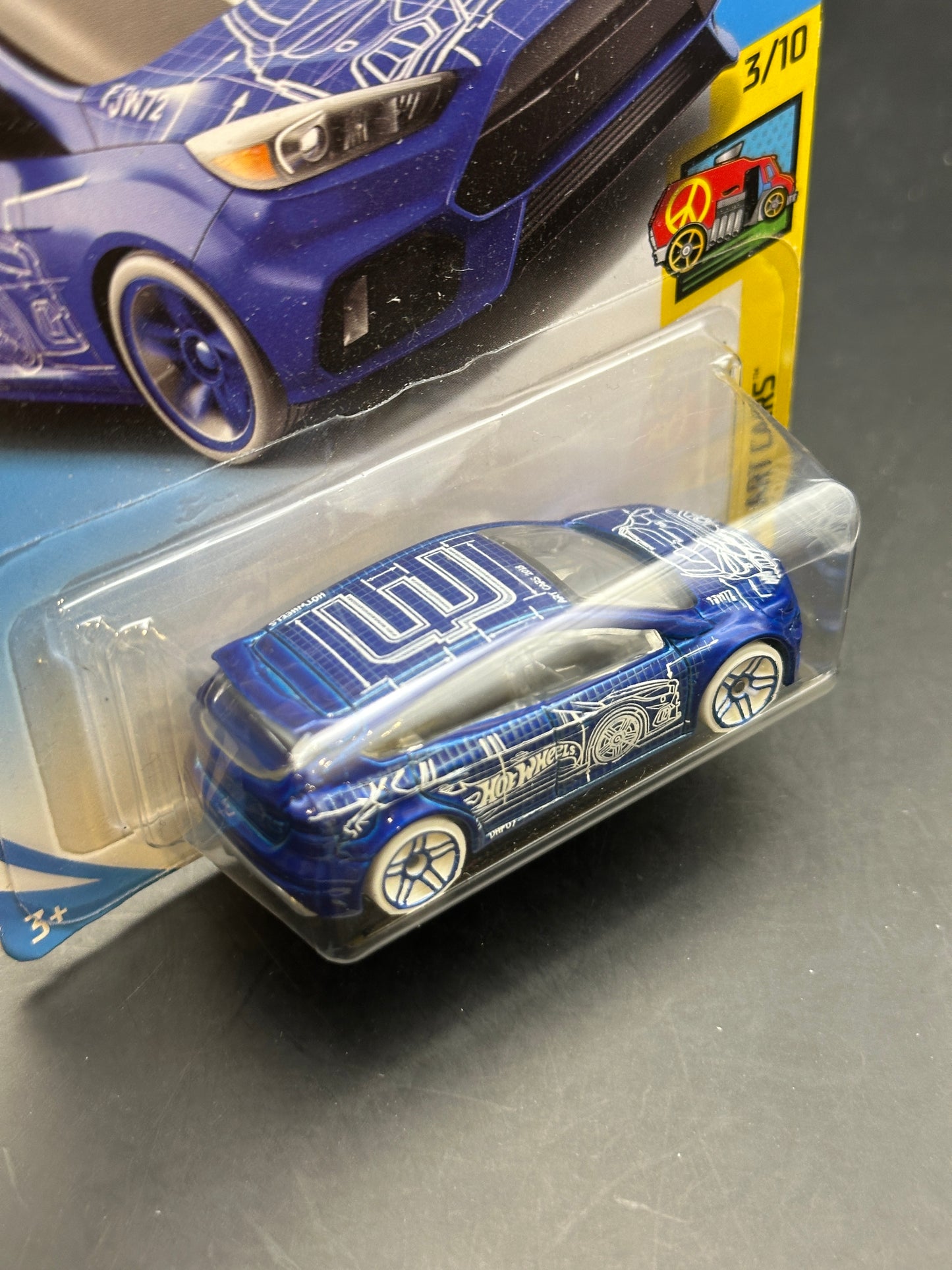 HOT WHEELS - FORD FOCUS RS (2018) - HW ART CARS 3/10