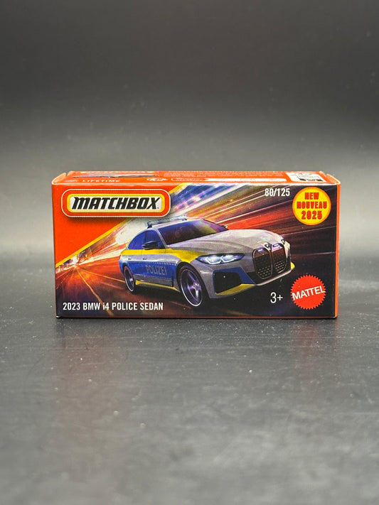 MATCHBOX - 2023 BMW i4 POLICE SEDAN - MATCHBOX DIECAST 80/125