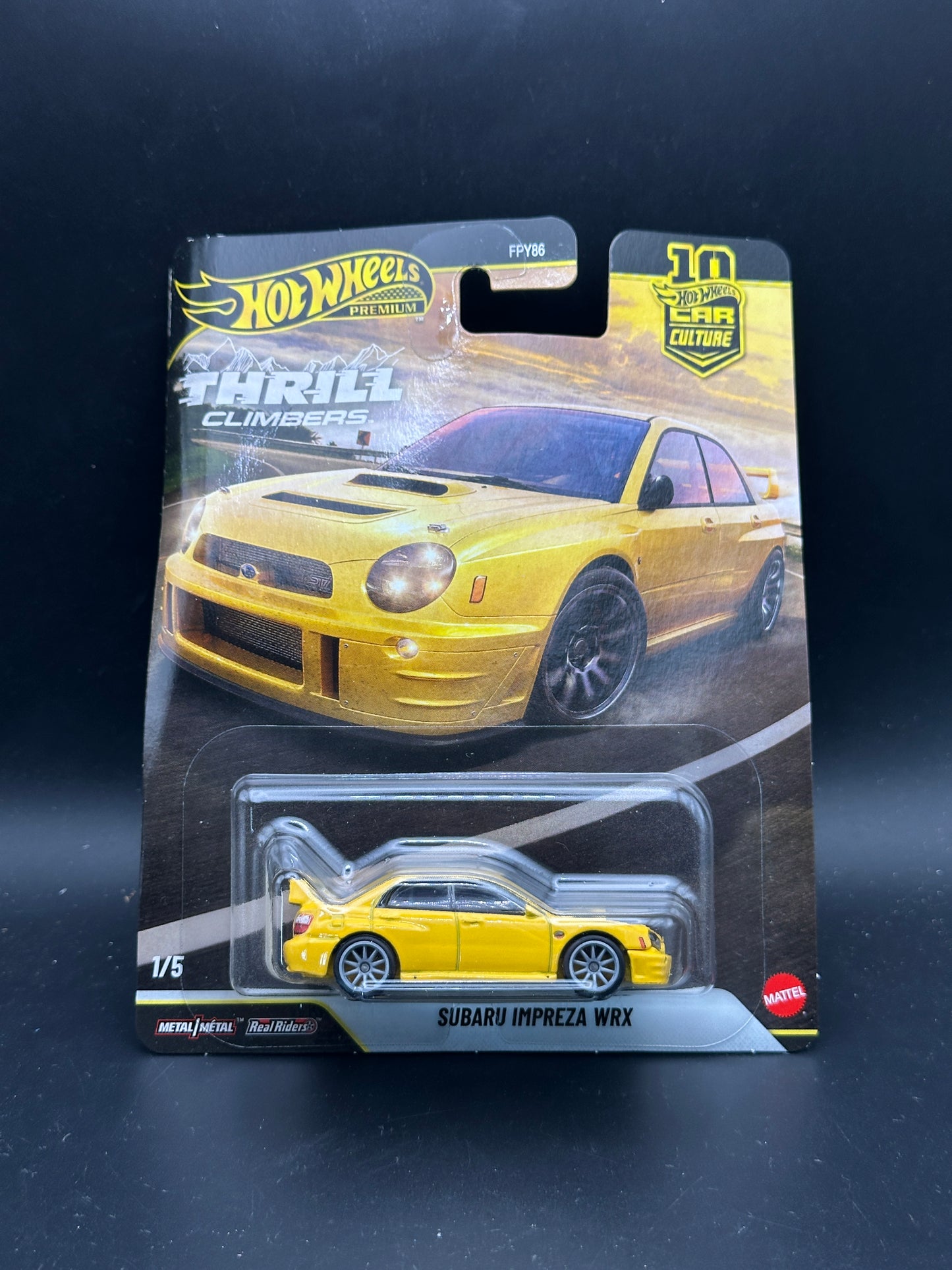 HOT WHEELS - SUBARU IMPREZA WRX (2026) - CAR CULTURE - THRILL CLIMBERS 1/5 - DAMAGED