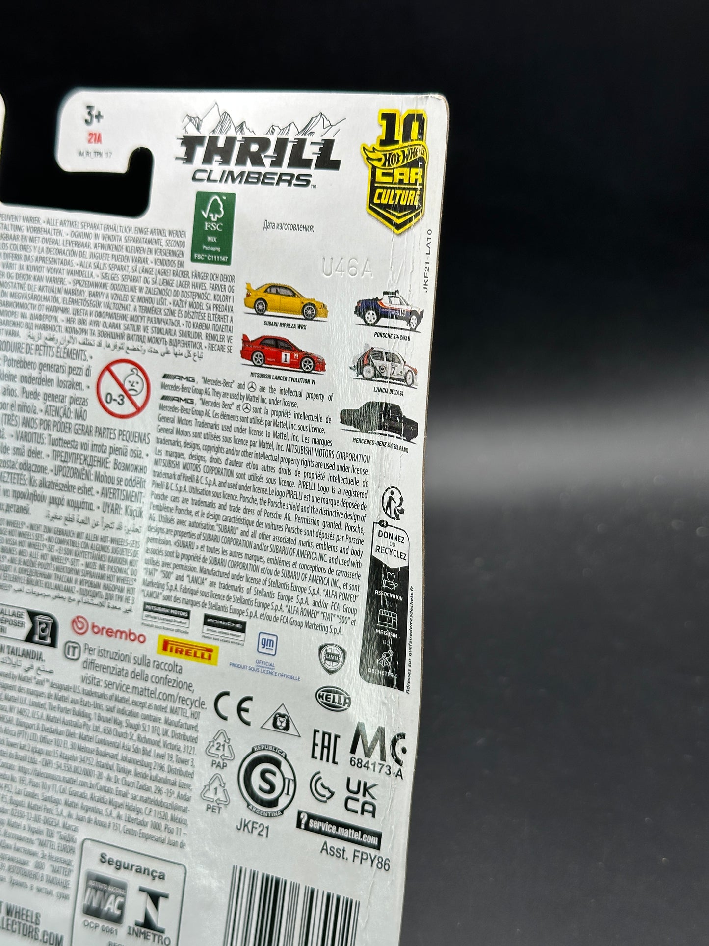 HOT WHEELS - SUBARU IMPREZA WRX (2026) - CAR CULTURE - THRILL CLIMBERS 1/5 - DAMAGED