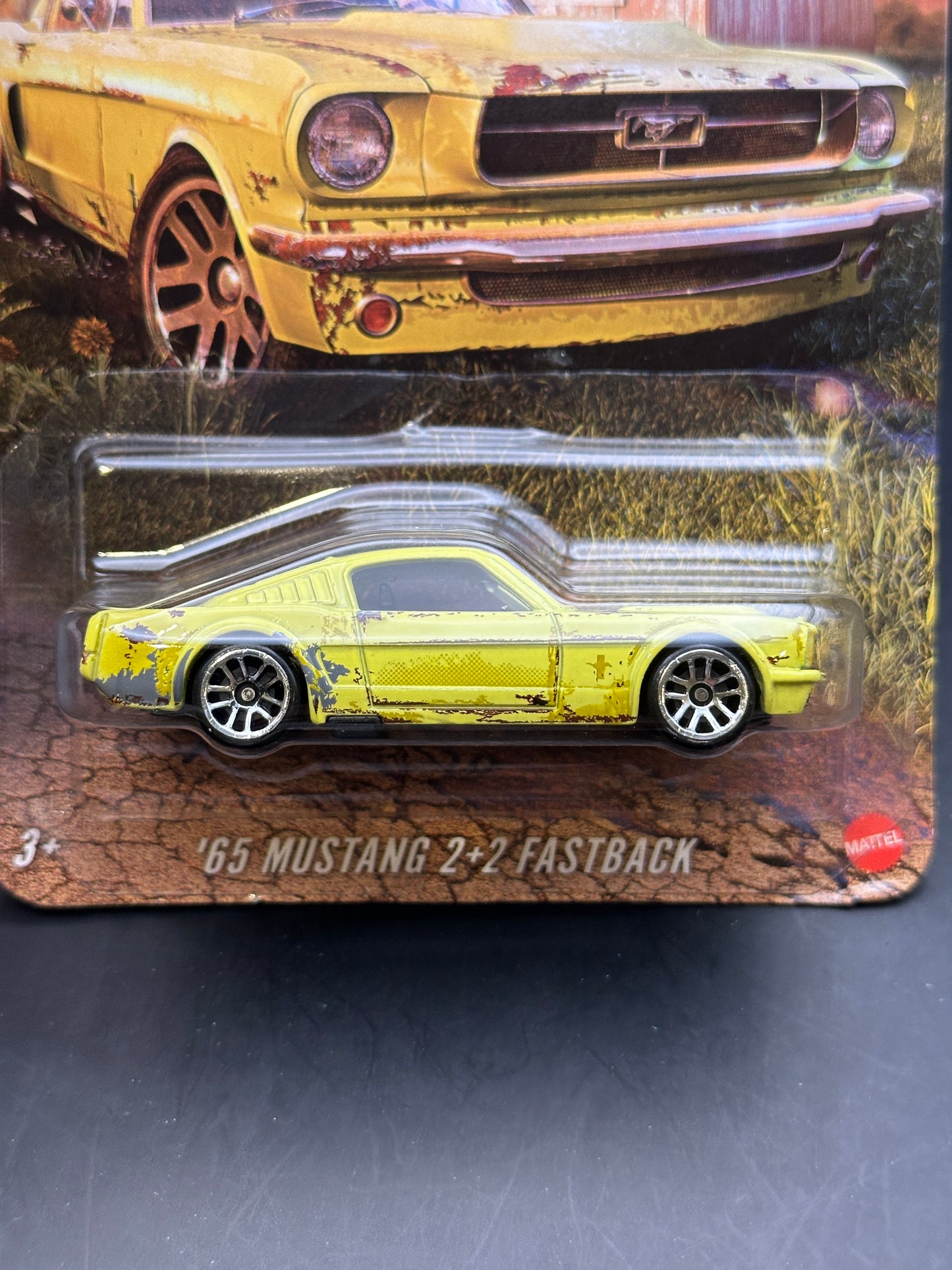 HOT WHEELS - 65 MUSTANG 2+2 FASTBACK (2026) - SILVER SERIES - VINTAGE RACING BARN FIND CLUB SERIES 1/5