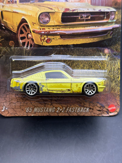HOT WHEELS - 65 MUSTANG 2+2 FASTBACK (2026) - SILVER SERIES - VINTAGE RACING BARN FIND CLUB SERIES 1/5