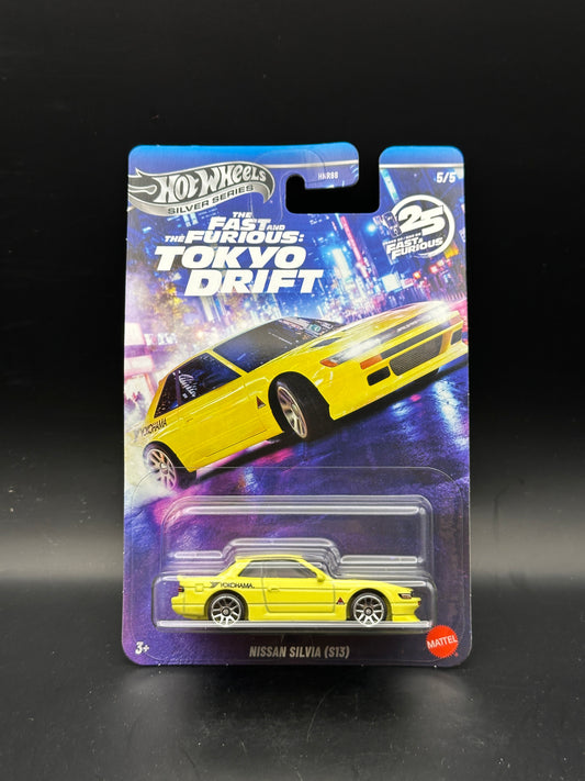 HOT WHEELS - NISSAN SILVIA S13 (2026) - SILVER SERIES - FAST AND FURIOUS TOKYO DRIFT SERIES 5/5