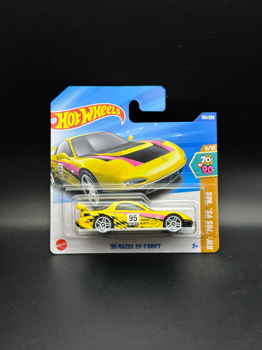 HOT WHEELS - 95 MAZDA RX7 DRIFT (2025) - HW 70s vs 90s 9/10