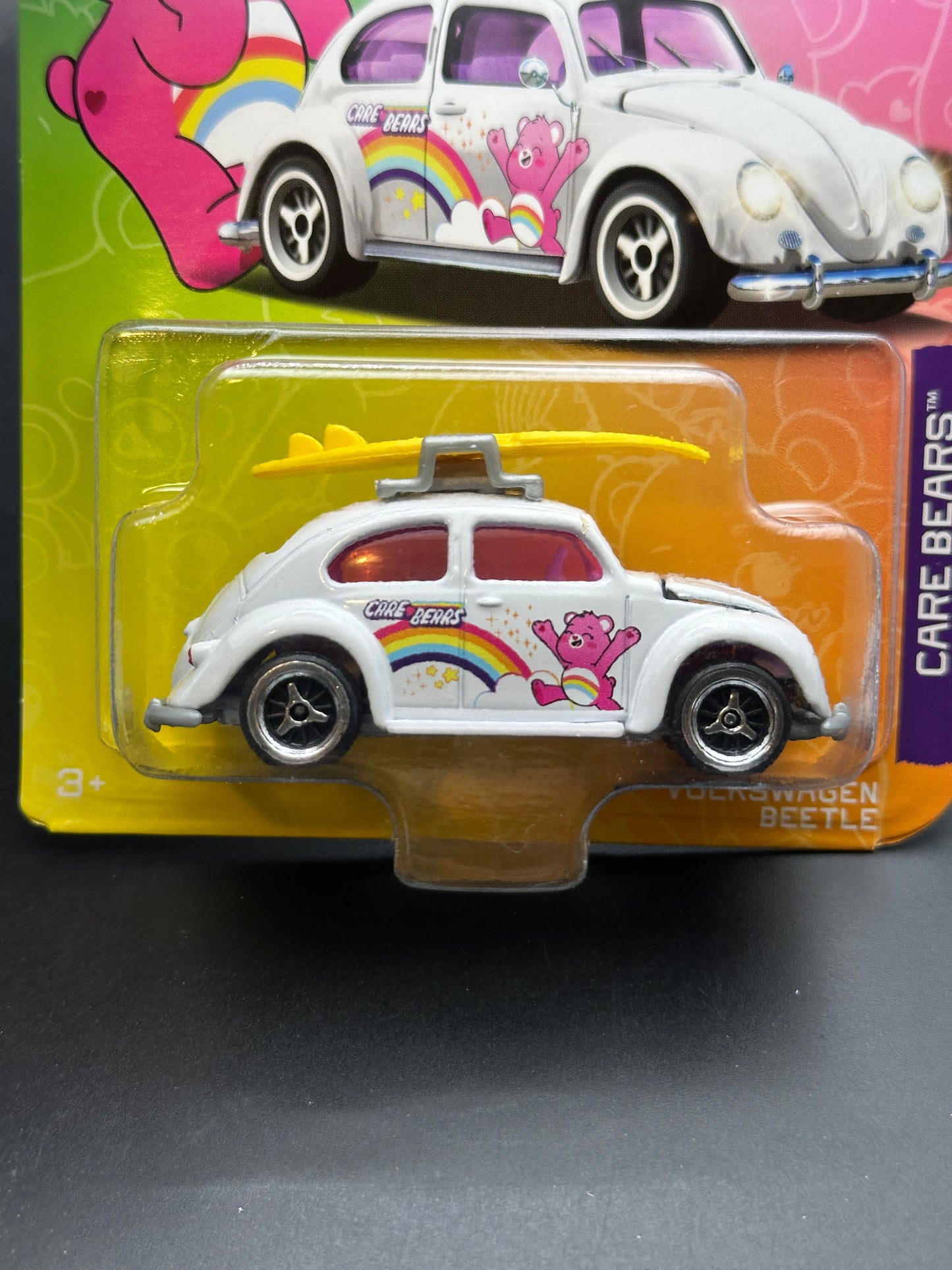 MAJORETTE PREMIUM CARS - VOLKSWAGEN BEETLE - CARE BEARS SPECIAL EDITION -  1/64 SCALE