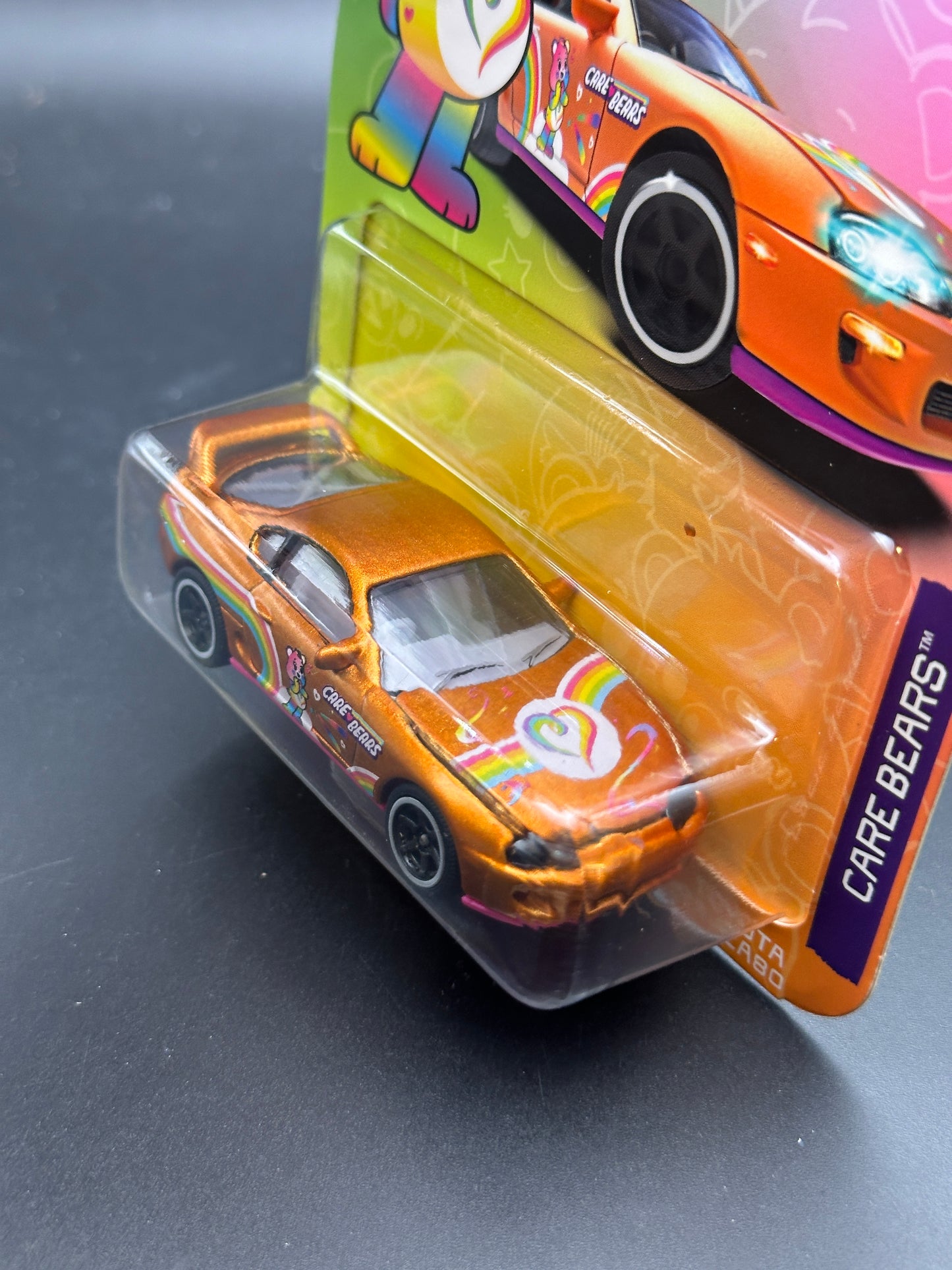 MAJORETTE PREMIUM CARS - TOYOTA SUPRA JZA80 - CARE BEARS SPECIAL EDITION -  1/64 SCALE - CHASE